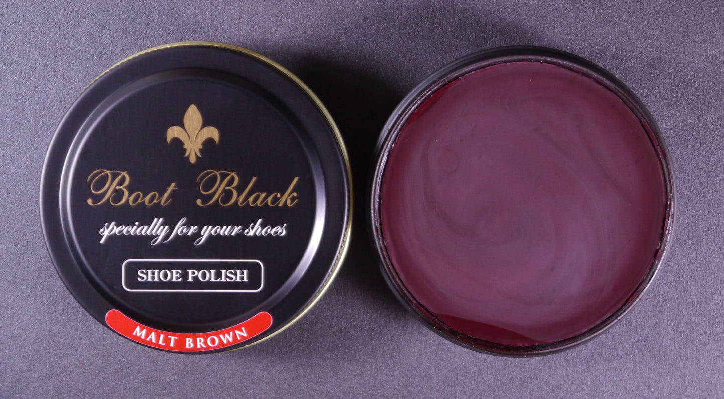Wax Shoe Polish - Oil-Based Wax for True Mirror Gloss Without Cracks