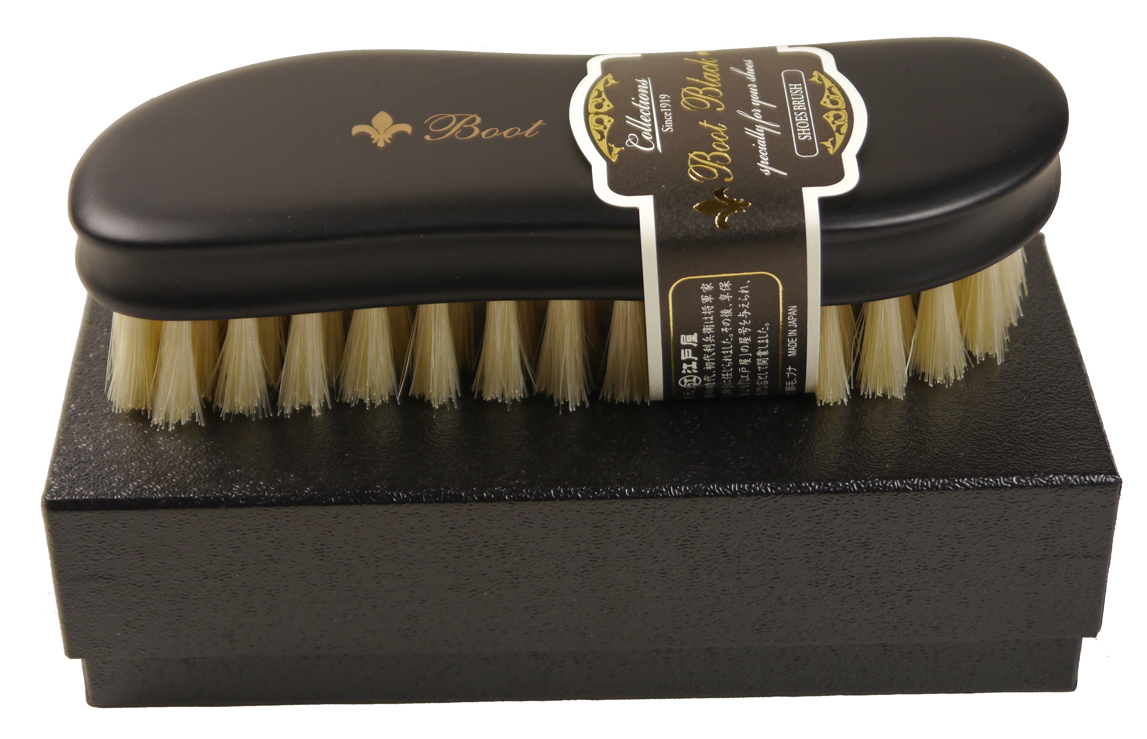 Pig Bristles Polishing Brush - Handcrafted by Edoya Since 1718