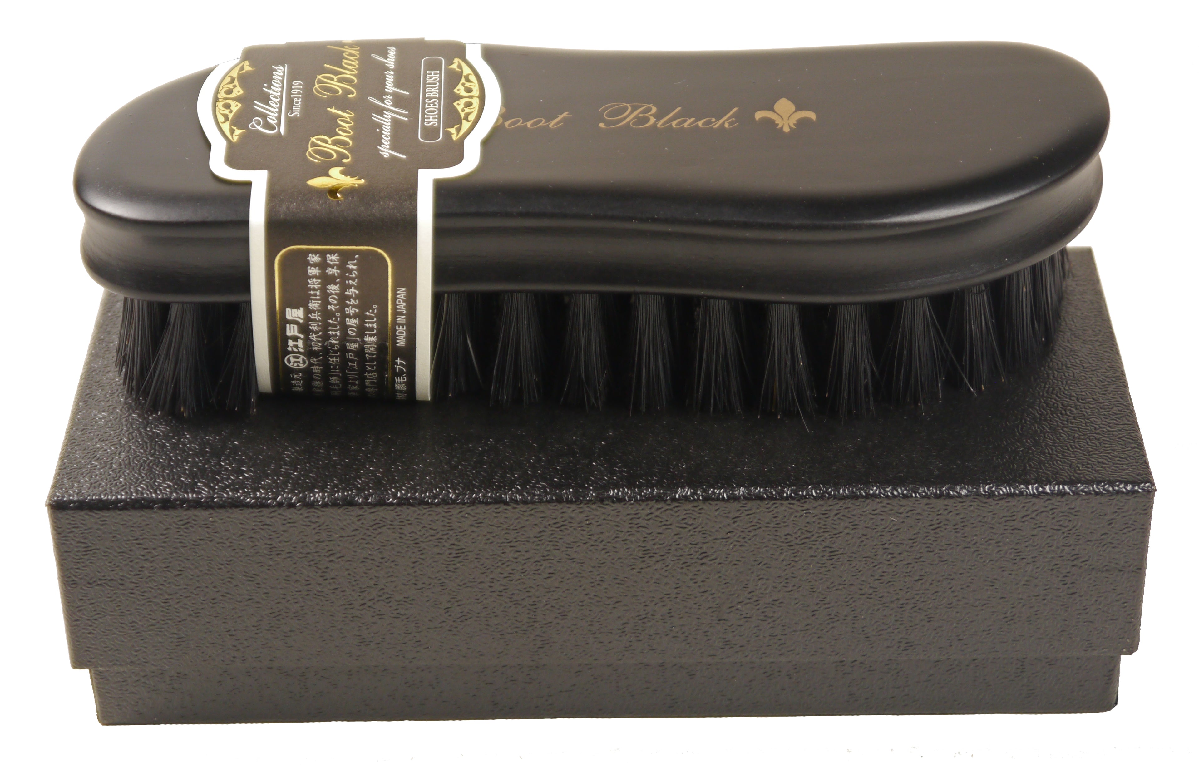 Pig Bristles Polishing Brush - Handcrafted by Edoya Since 1718