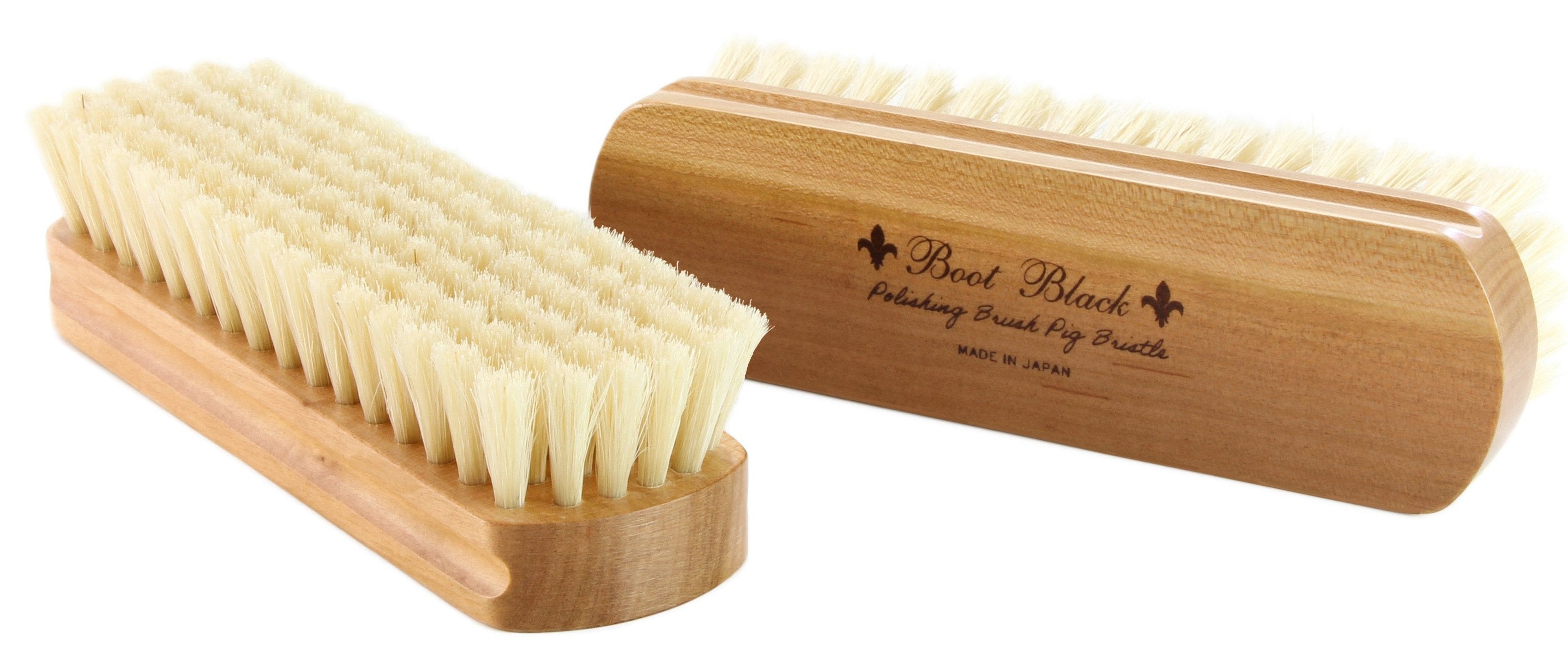Pig Bristle Polishing Brush, Machine Made for Flawless Shine